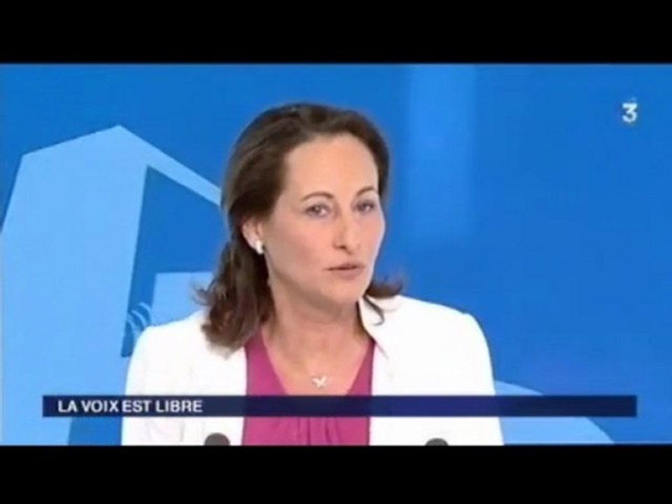 "La voix est libre" Ségolène Royal France3 27/02/10 2