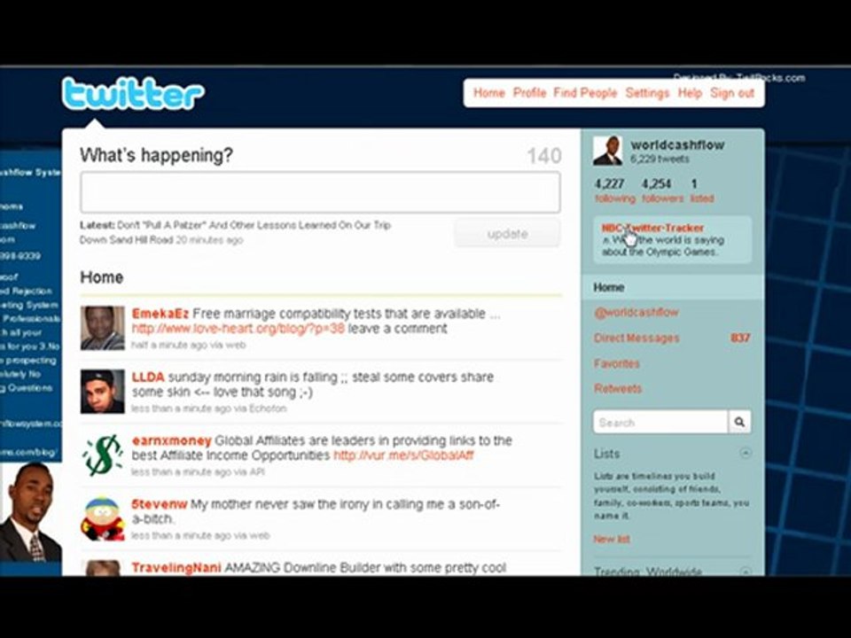 Getting Free Backlink From Twitter