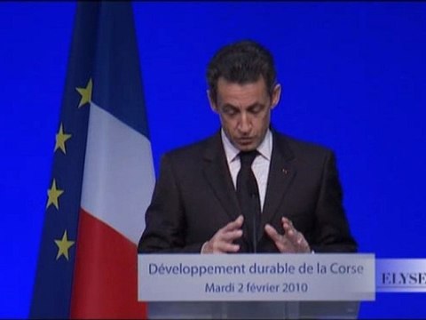 Discours sur le thème du développement durable de la Corse