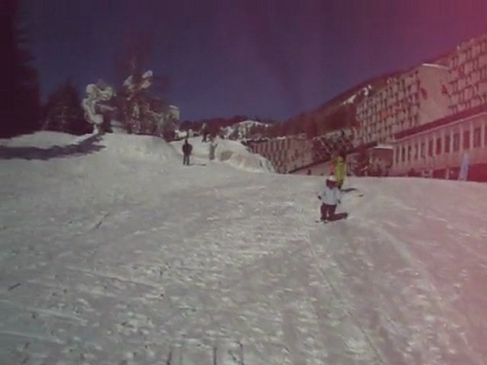 Flaine Esteban descente seul