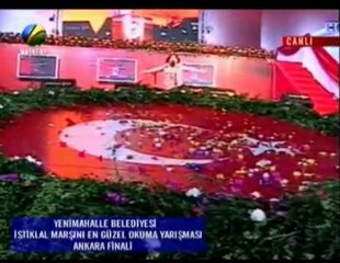 İŞTE CANIM KIZIMIN İSTİKLAL MARŞI YARIŞMASINDAKİ PERSORMANSI