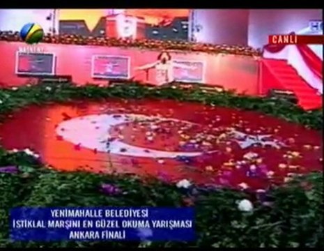 İŞTE CANIM KIZIMIN İSTİKLAL MARŞI YARIŞMASINDAKİ PERSORMANSI