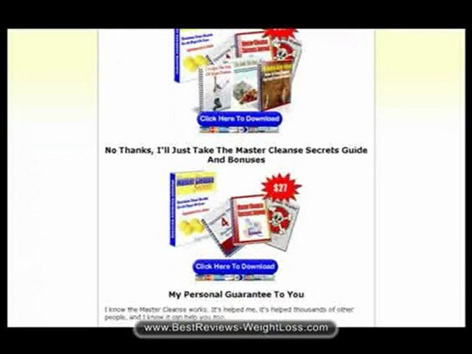 Master Cleanse Secrets 10 Day Diet - Review