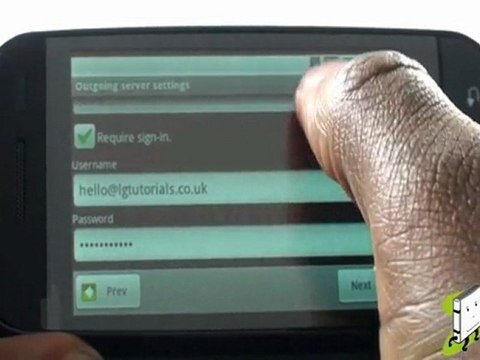 Email Set up Tutorial LG GW620 | The Human Manual
