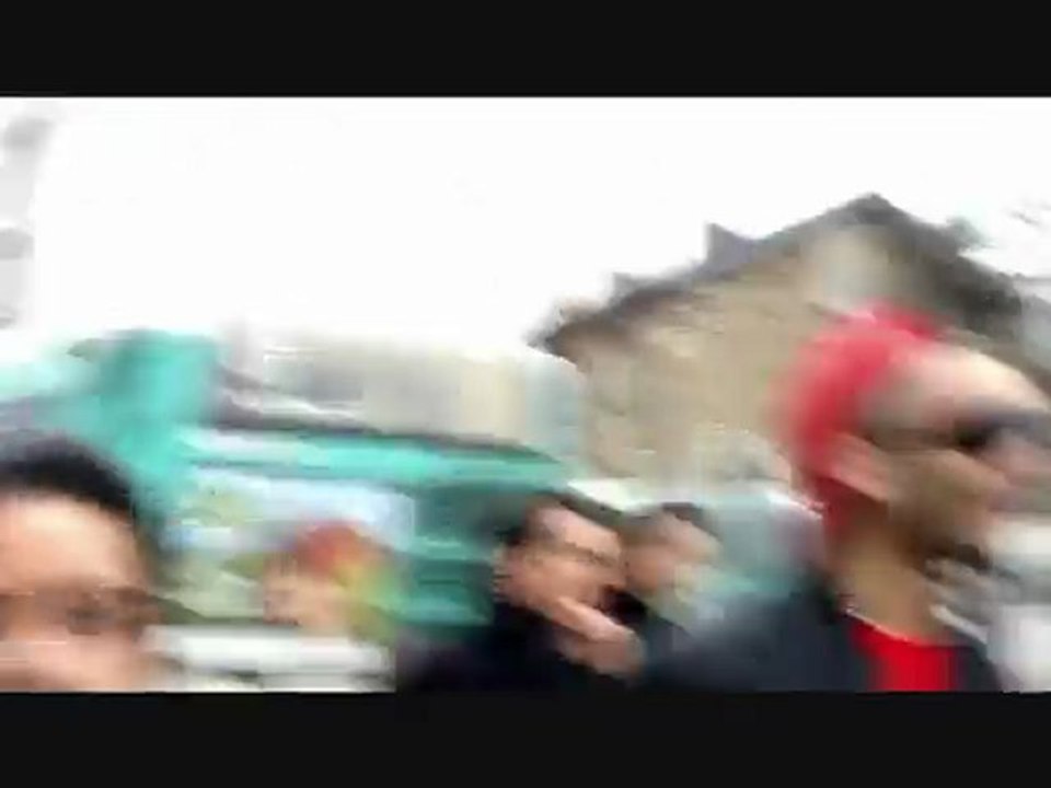 sur le tournage de "meskineries" Comar & Lim-C