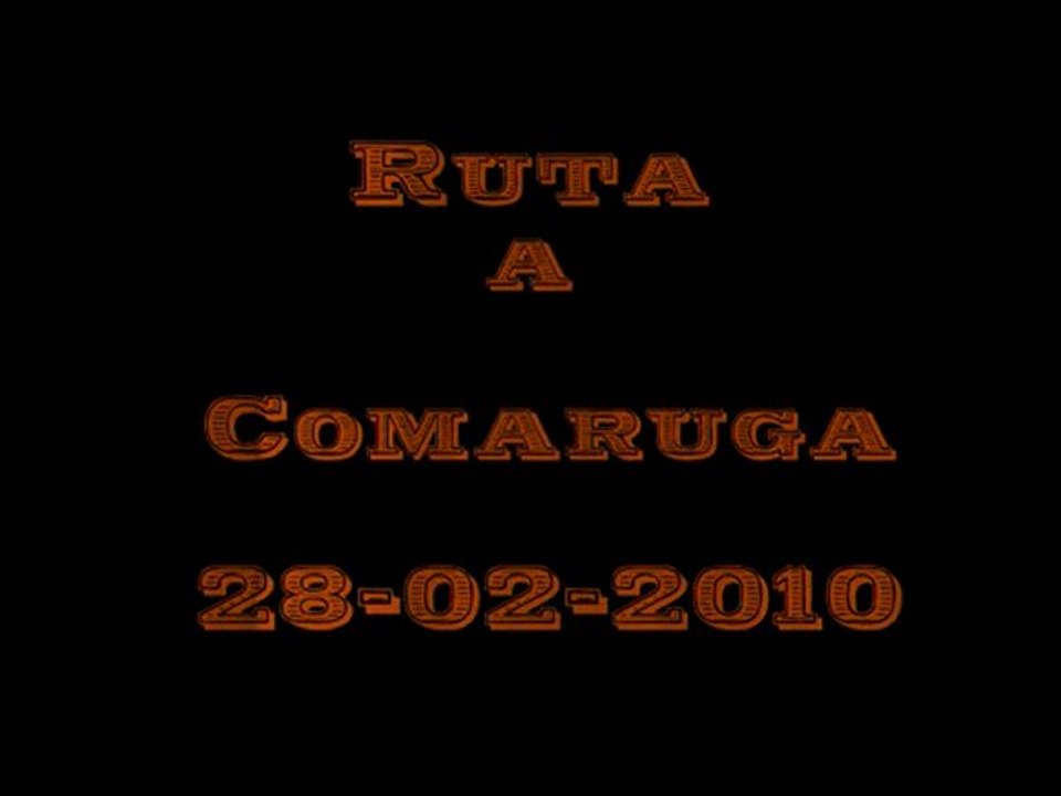 Ruta a comaruga 28-02-2010