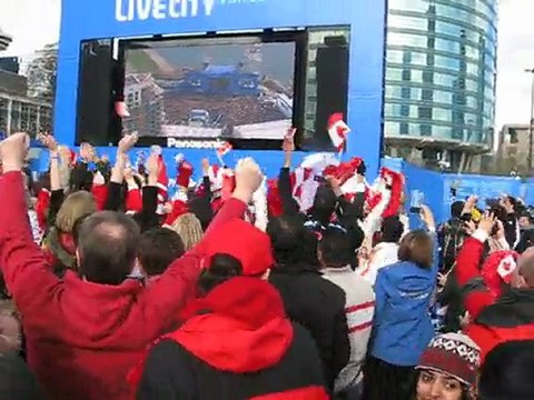 Canada-USA Vancouver 2010 Gold Medal Game in Downtown