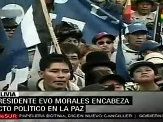 Morales encabeza acto electoral del MAS