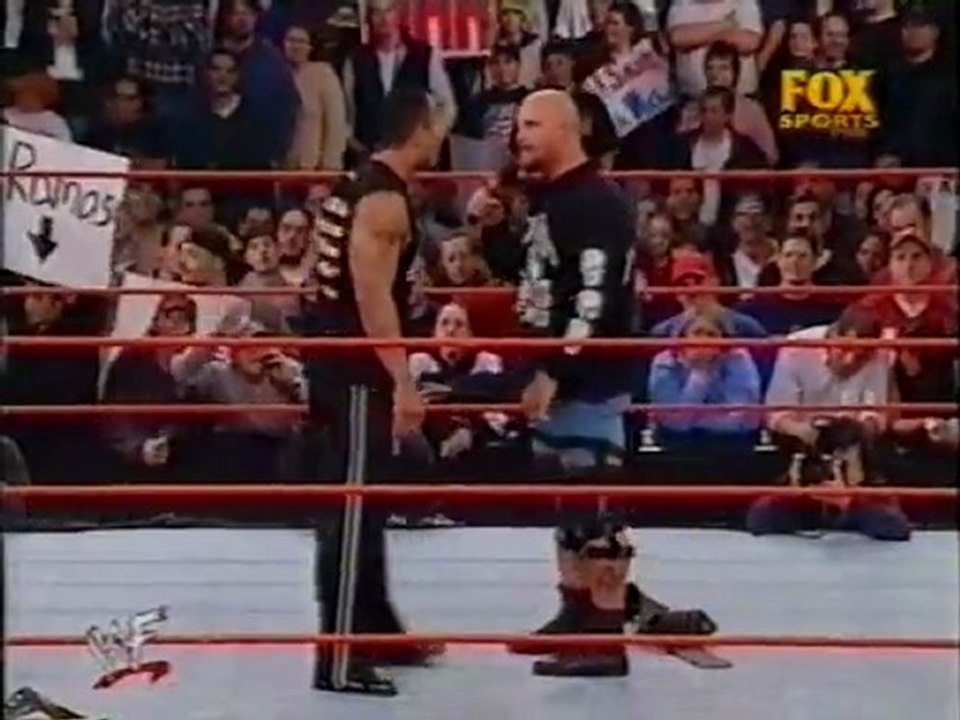 The Rock & Stone Cold sing together