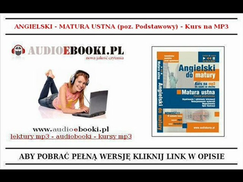 ANGIELSKI NA MATURĘ - Matura ustna z angielskiego - KURS MP3