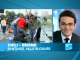 Séisme-Chili : Santiago, Ville bloquée