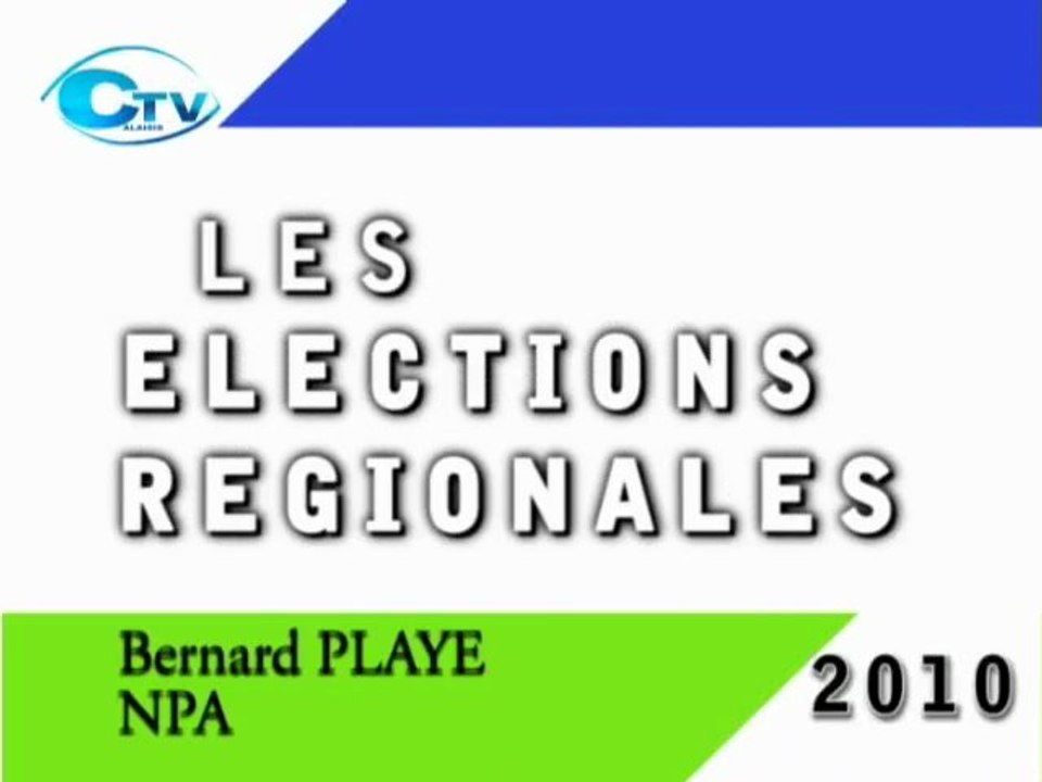 Calaisis Tv : élections régionales 2010, NPA
