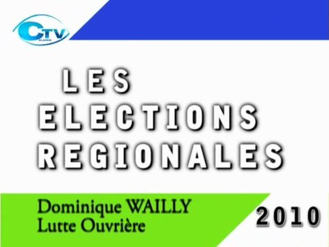 Calaisis TV : élections régionales 2010, Lutte Ouvrière