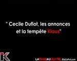 Cecile Duflot et la tempête KLAUS...