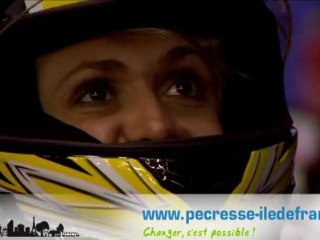 Valérie au Karting de Dammarie-lès-Lys