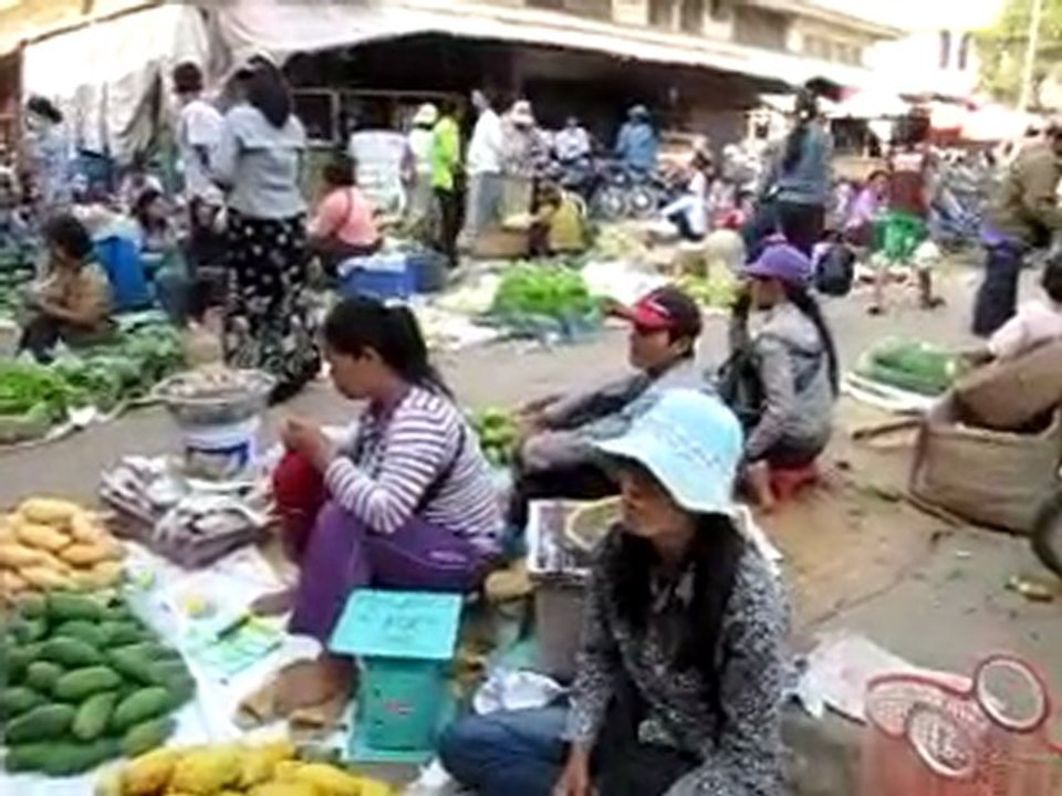 A la recherche de mangues au marché de Battambang
