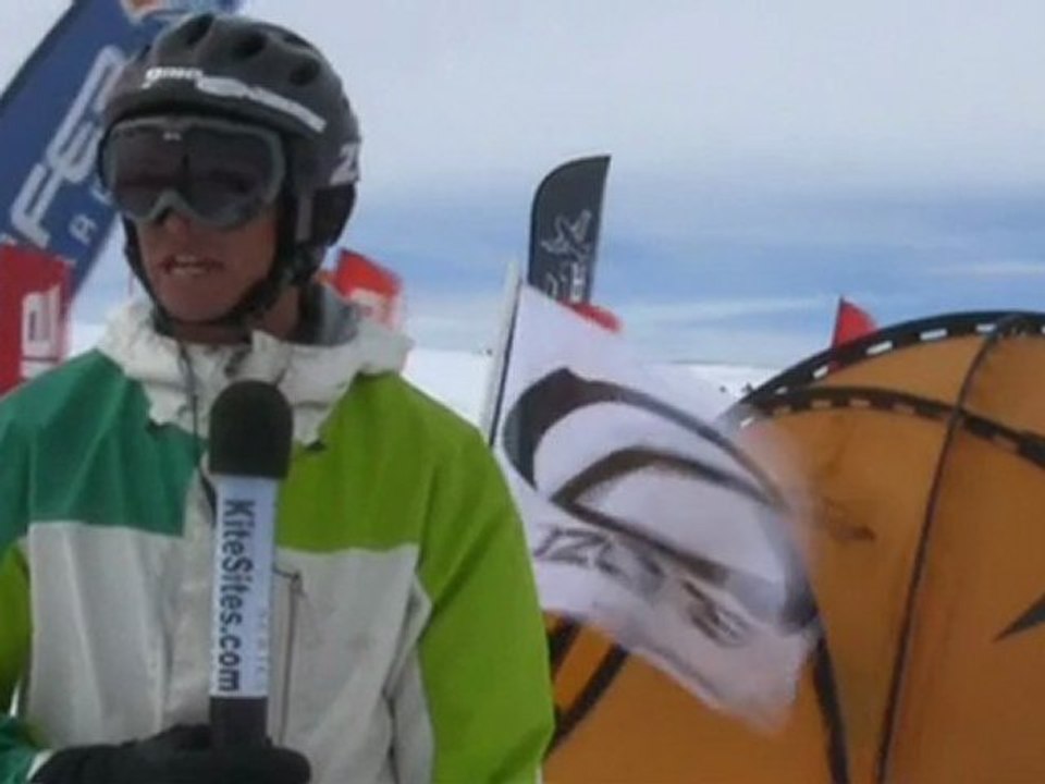 Kite The Cornice at Snowkite Masters