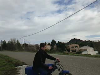 essais sur route mbk 51 replica cf