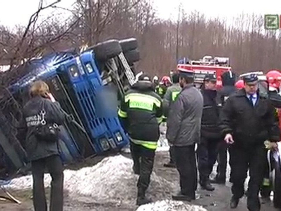 Wypadek, ulica Domańskiego w Złotowie