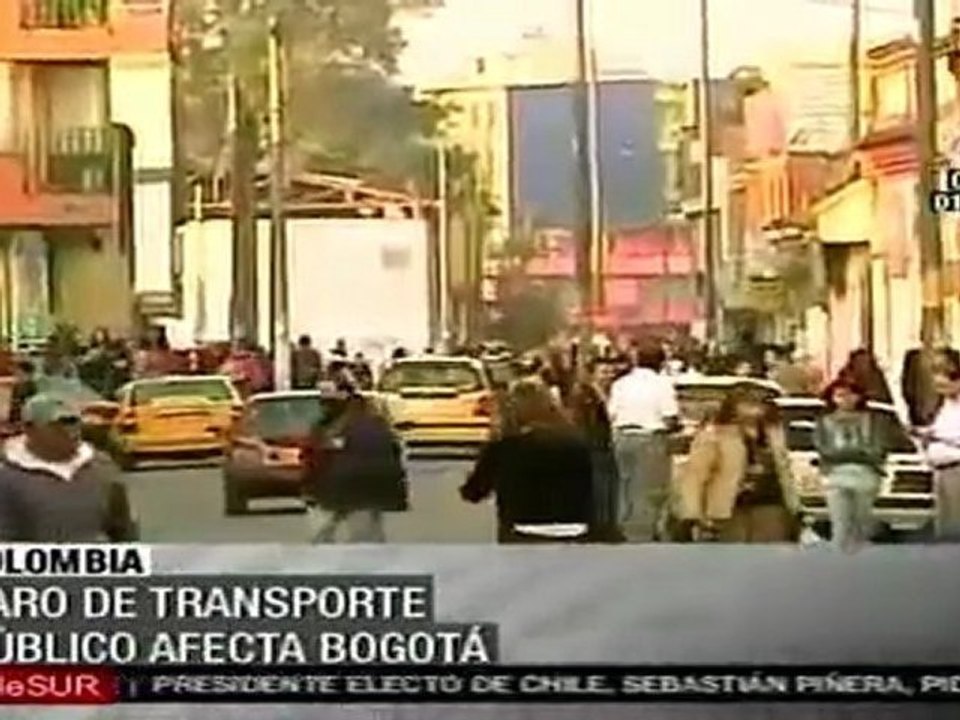 Paro de transporte en Bogotá