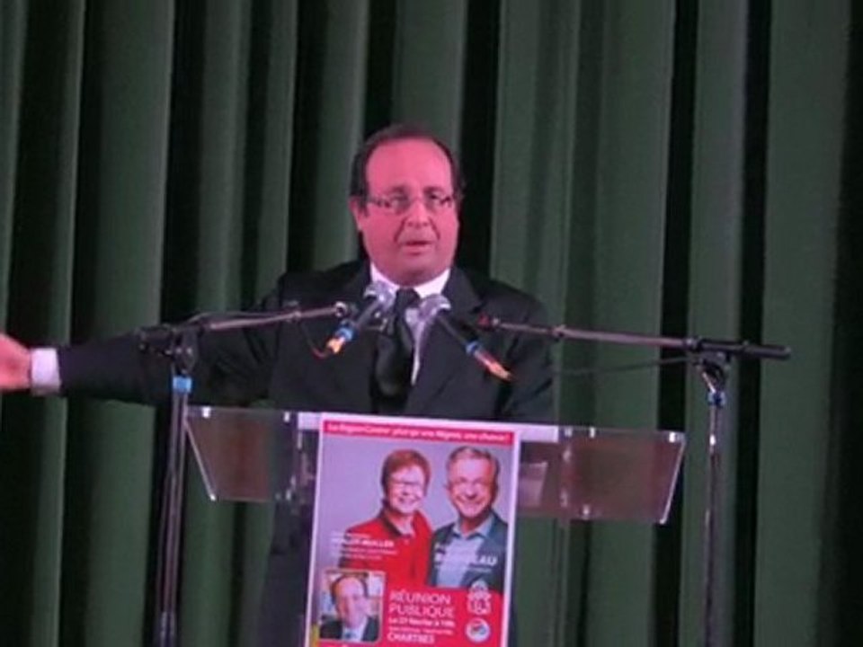 FRANCOIS HOLLANDE FRANCOIS BONNEAU MEETING CHARTRES