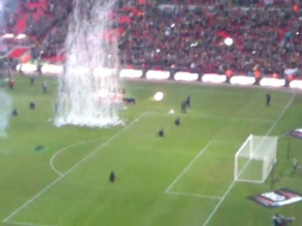 Celebrating with the trophy