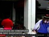 Comercios en Concepción han sido saqueados