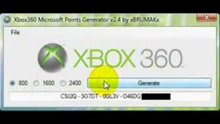 Free Xbox 360 live points generator By TD Studios