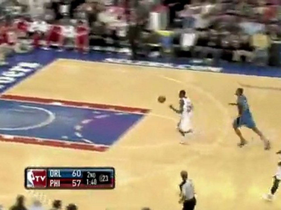 Thaddeus Young throws down on the break.