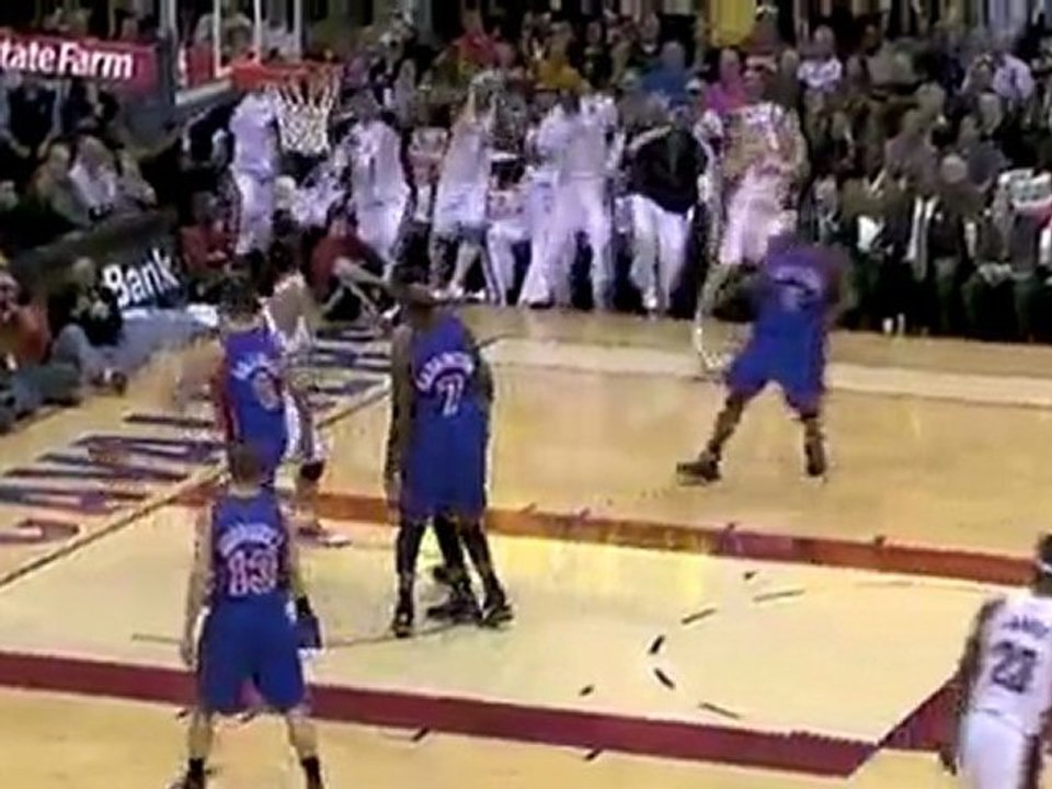 Delonte West demonstrates his jumping ability with this two-