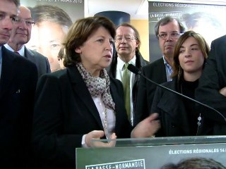 Martine Aubry à Caen pour soutenir Laurent Beauvais