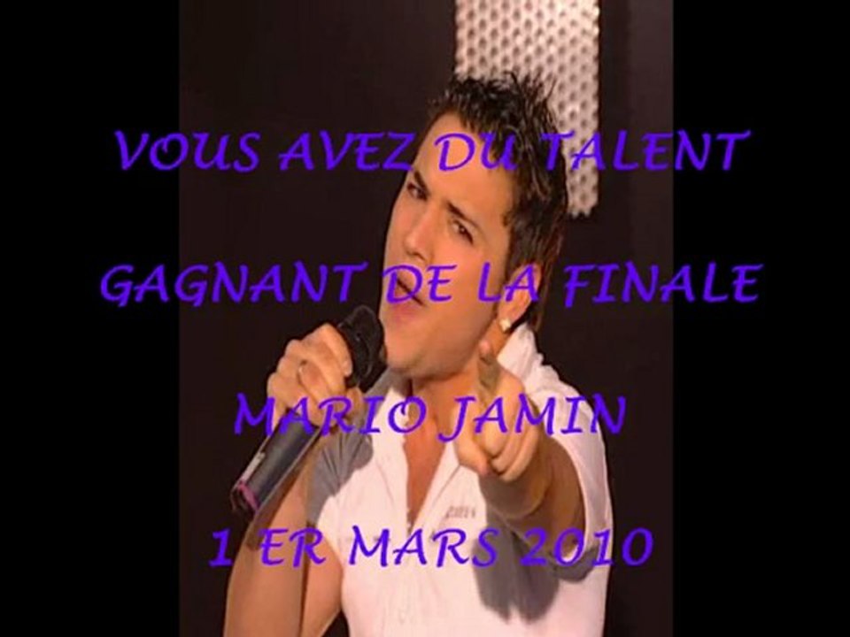 MARIO JAMIN - GAGNANT DE LA FINALE SUR IDF1 - 1.03.10