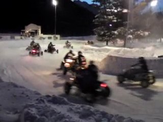 Course de quad sur glace