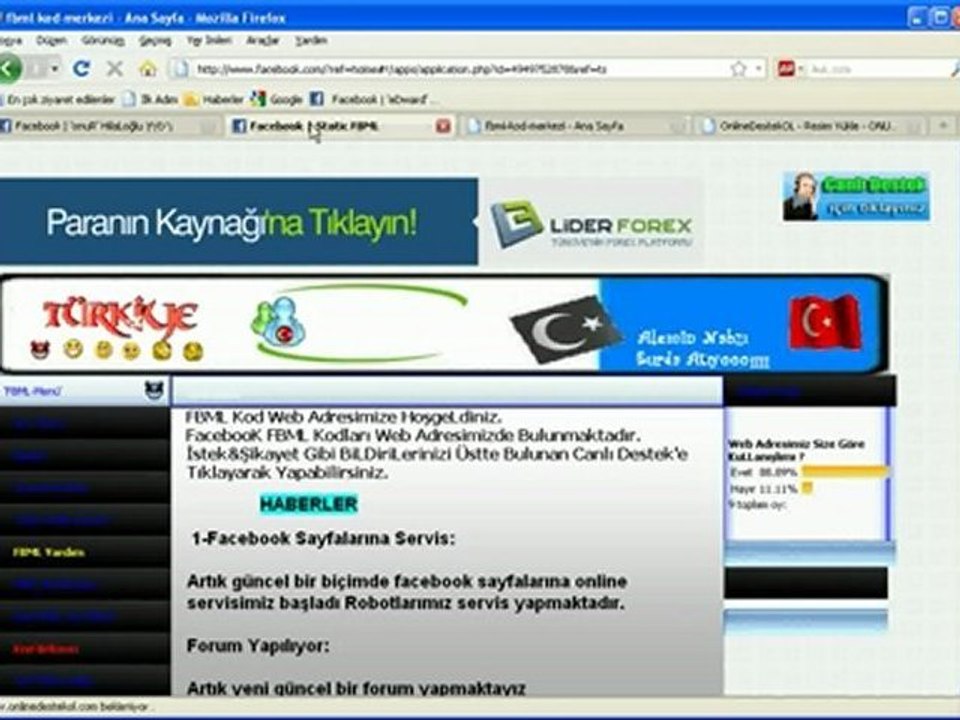 Static FBML Sayfaya Nasıl Eklenir