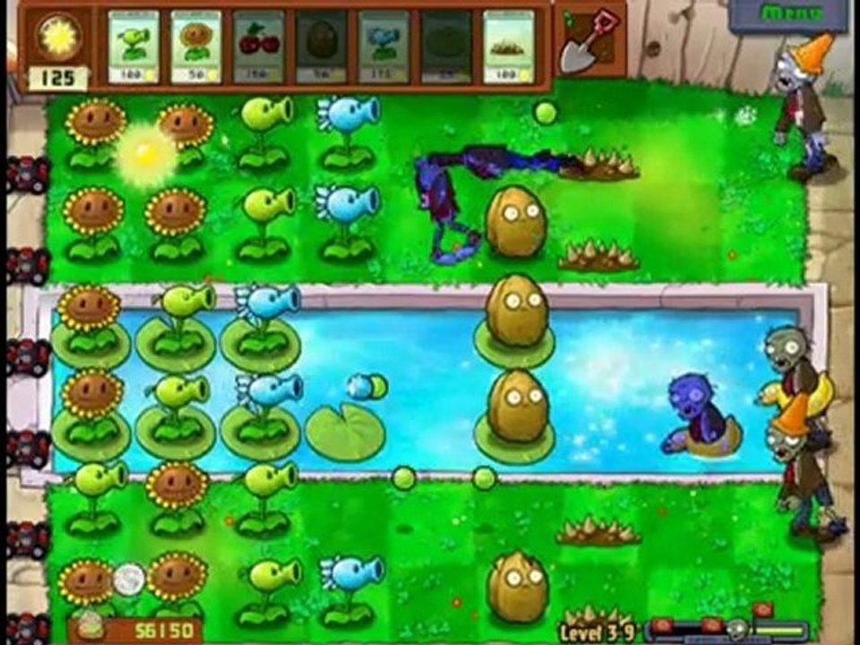 Plants Vs Zombies Level 3-9 Walkthrough