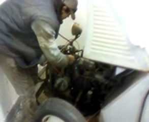 le demarage de la 2cv typeA apres 15 ans de sommeille