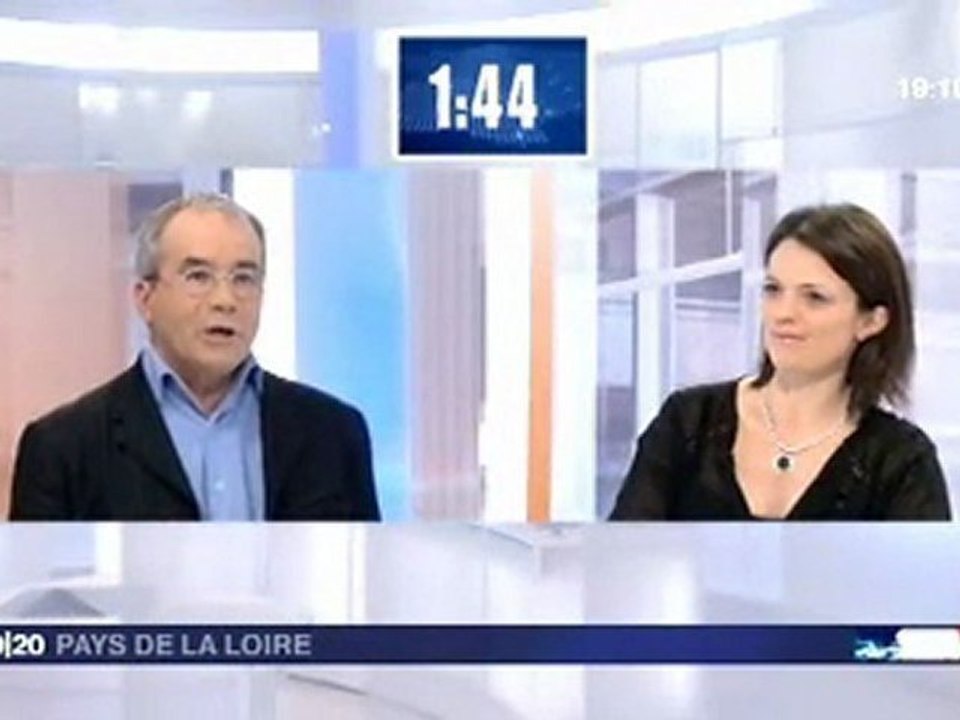 Marc Gicquel sur le plateau de France 3 Pays de la Loire