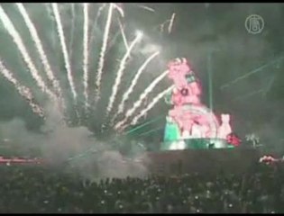Taiwan: Firecrackers End Chinese New Year Celebrations