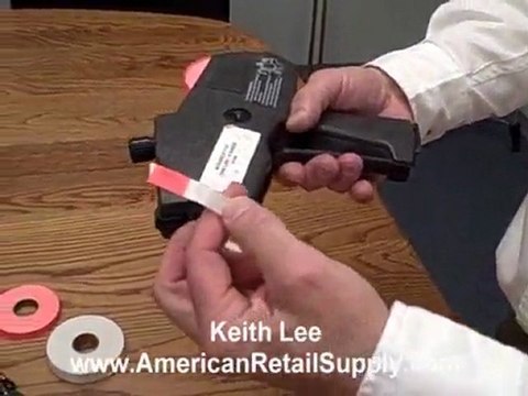 Load Labels in a Monarch 1110 pricing marking gun