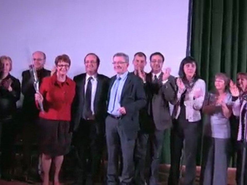 FRANCOIS HOLLANDE FRANCOIS BONNEAU MEETING CHARTRES