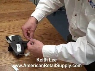 Load Labels in a Monarch 1115 pricing marking gun