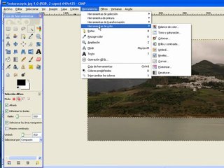Programa Gimp, Uso Herramientas Selección  1