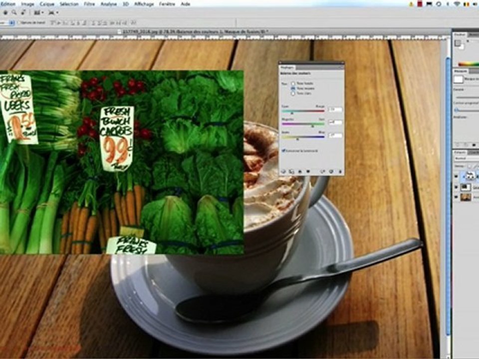 Photoshop cs5 cs4  tutoriel - la palette réglages