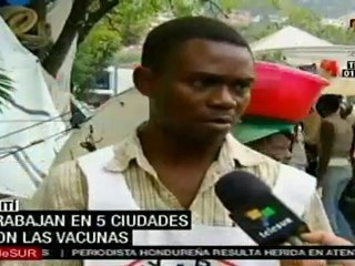 Cruz Roja realiza vacunación masiva en Haití