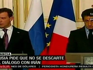 Rusia podría apoyar sanciones contra Irán: Medvedev