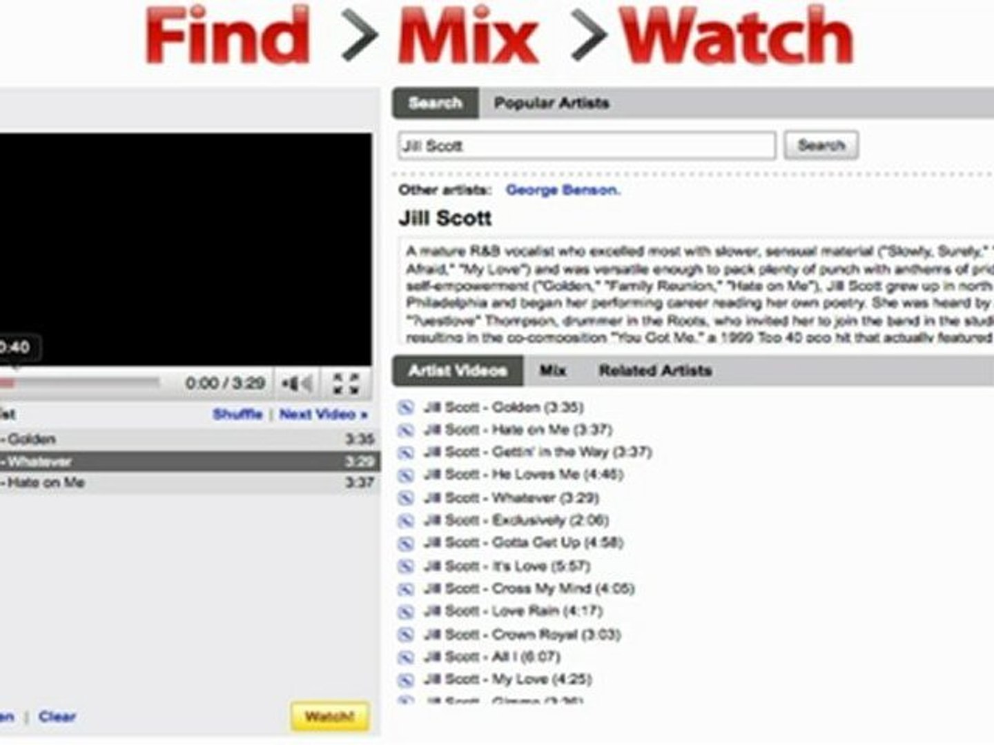 ⁣Youtube Disco, Find, Mix & Watch Music Online!