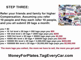 How to Make Money Reporting License Plates