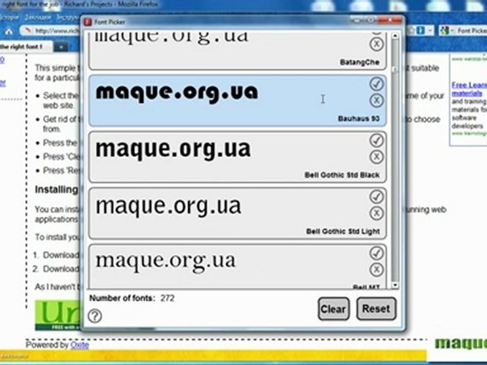 Font Picker (Adobe AIR застосунок)