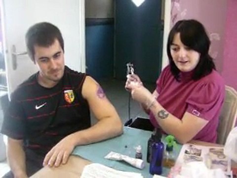 mon tatoo pour mon anniversaire que ma femme ma payer