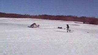 Snowmobile Jump FAIL with a Kill Switch FAIL